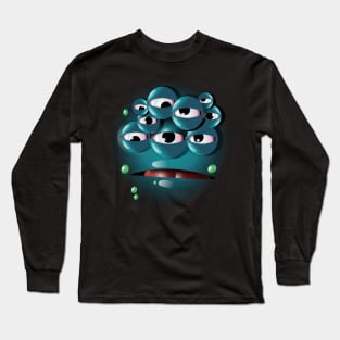 Blue Monster Long Sleeve T-Shirt